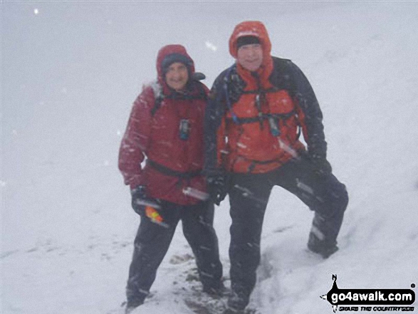 Me and my mate Steve on Blencathra in The Lake District Cumbria England