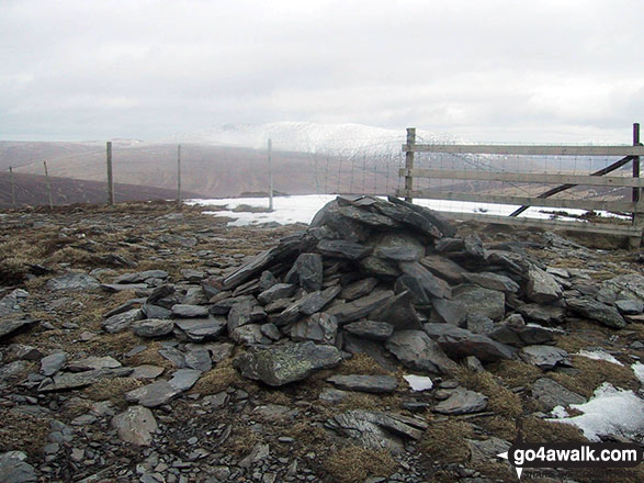 Walk c248 Skiddaw from High Side - Bakestall summit cairn