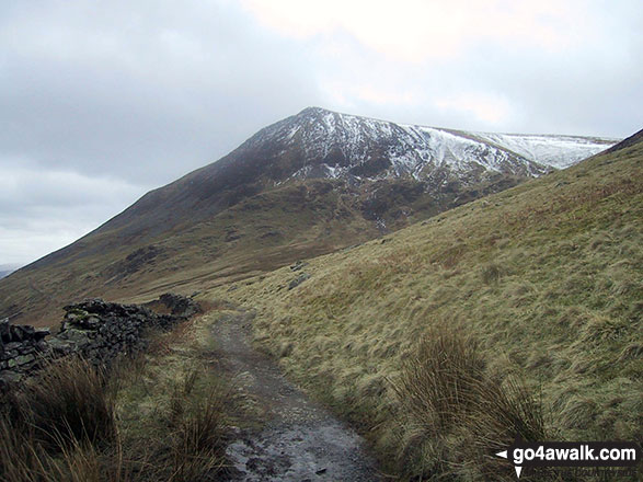 Walk c248 Skiddaw from High Side - Bakestall from the Cumbria Way, Back O' Skiddaw