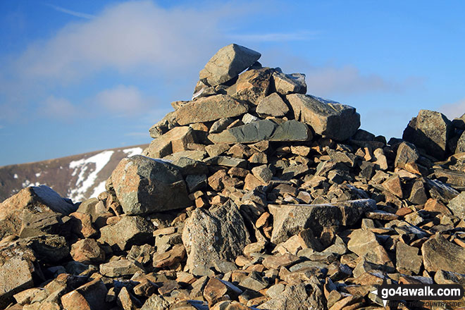 Walk c389 Great Rigg, Fairfield and Hart Crag from Ambleside - Dove Crag summit cairn