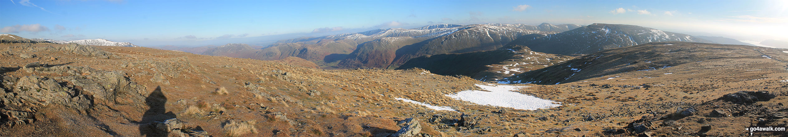 Walk c389 Great Rigg, Fairfield and Hart Crag from Ambleside - Dove Crag summit cairn