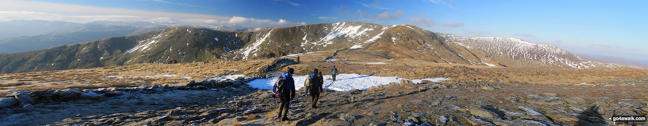 Walk c247 The Fairfield Horseshoe from Ambleside - Great Rigg, Fairfield, Hart Crag and St Sunday Crag from Dove Crag