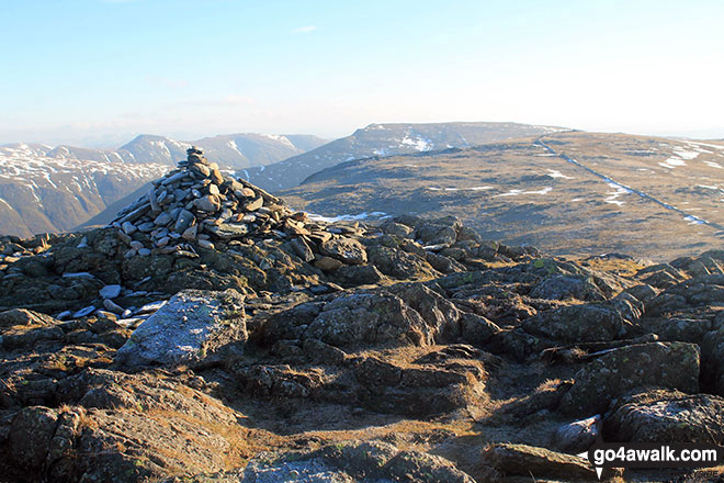 Walk c184 High Pike from Ambleside - Hart Crag summit cairn