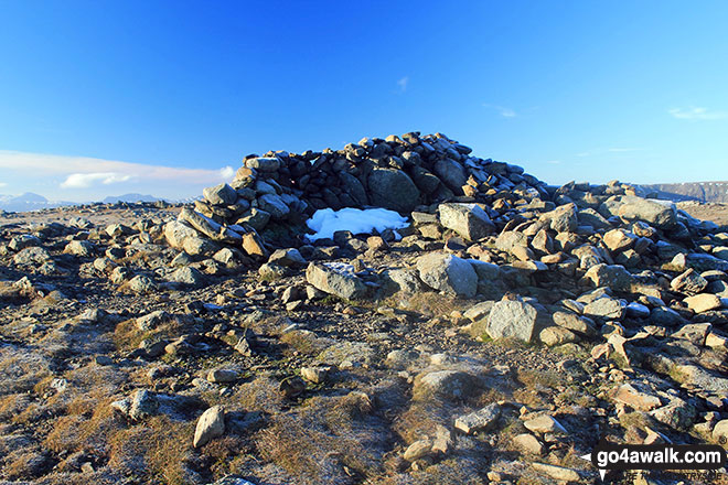 Walk c247 The Fairfield Horseshoe from Ambleside - Fairfield summit wind shelter