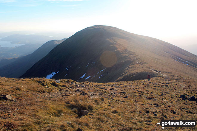 Walk c266 Seat Sandal and Fairfield from Grasmere - Great Rigg from Fairfield on The Fairfield Horeshoe