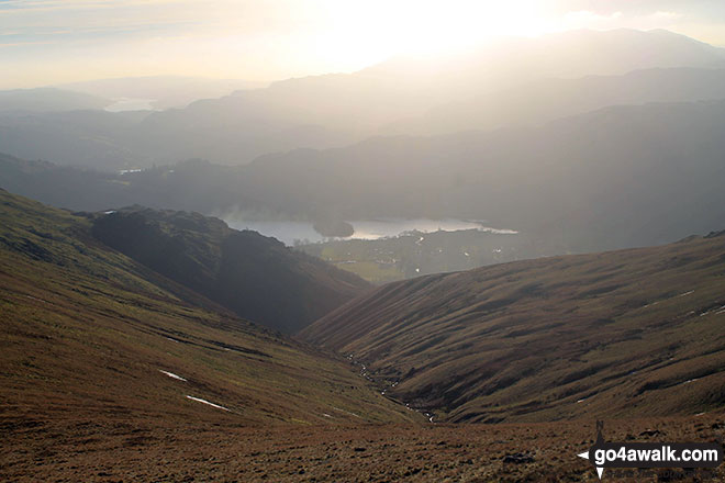 Walk c358 Seat Sandal, Fairfield and Heron Pike from Grasmere - Grasmere from Rydal Fell on The Fairfield Horeshoe