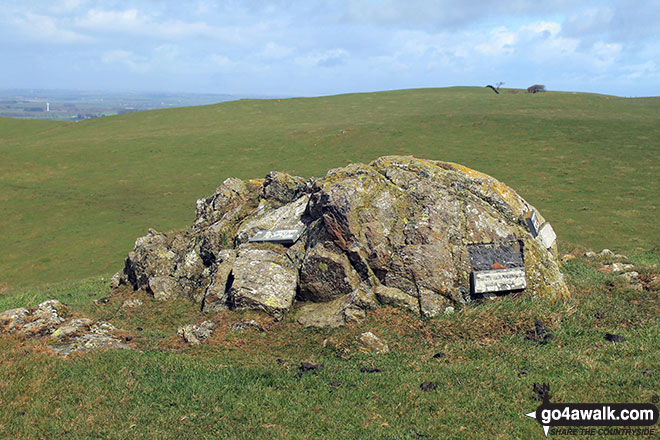 Walk c493 St Johns Hill and Caermote Hill from Bothel - The summit of Caermote Hill