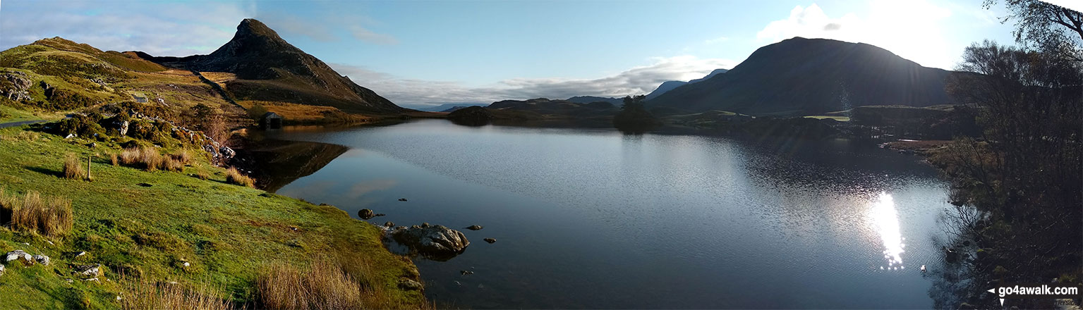 Walk gw132 Tyrrau Mawr (Craig-las) and Craig-y-llyn from Llynnau Cregennen - Llynnau Cregennen