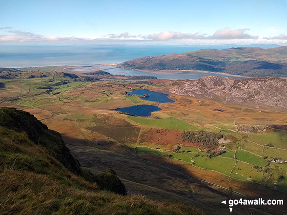 Barmouth and the Mawddach Estuary from the summit of Tyrrau Mawr (Craig-las)