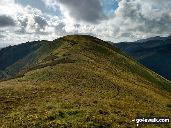 On the Mynydd Dolgoed ridge from Craig Portas