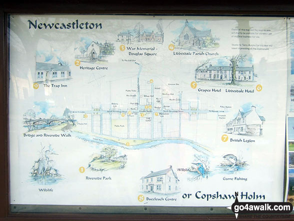 Walk bo116 Roan Fell from Newcastleton - The varied attractions of Newcastleton or Copshaw Holm