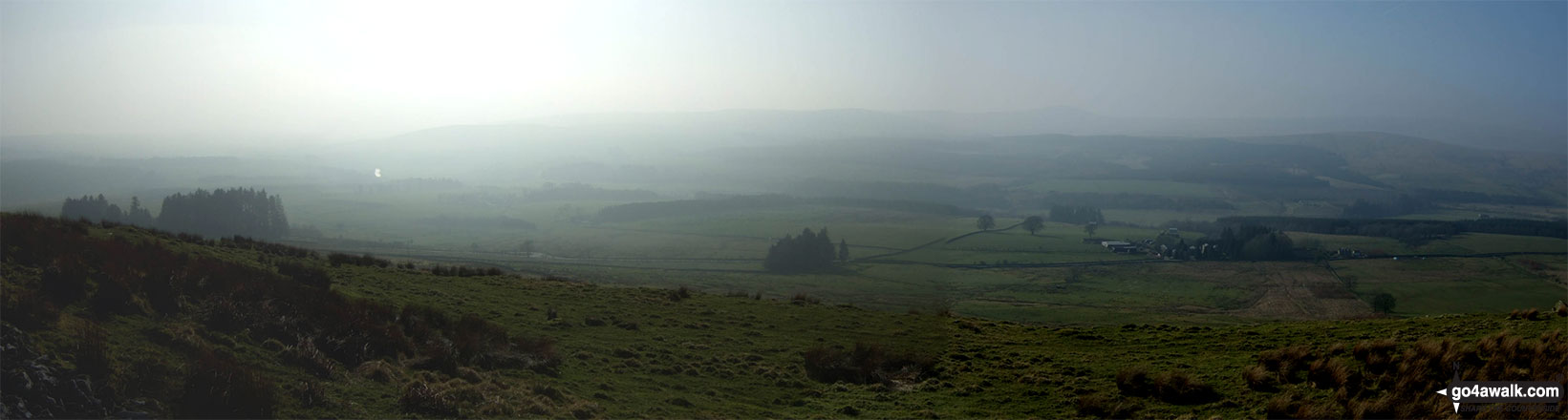 The view from Carby Hill (Caerba Hill)