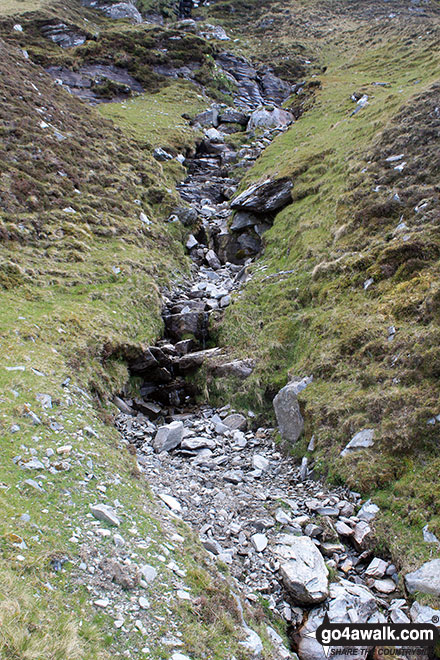 Gully on the lower slopes of Ben Hope 