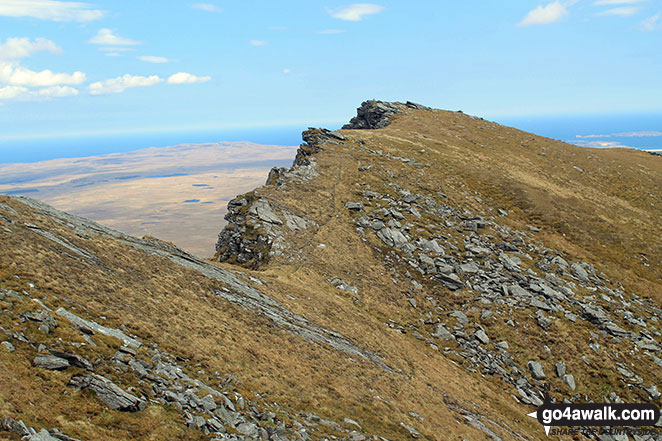 Walk h129 Ben Hope from Muiseal, Strath More - The north ridge of Ben Hope