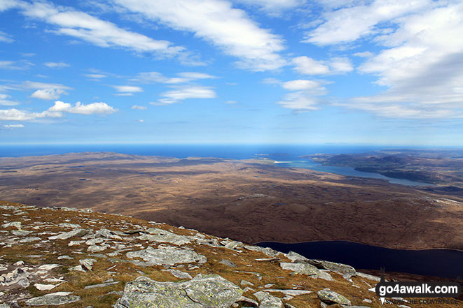 Walk h129 Ben Hope from Muiseal, Strath More - The view from the summit of Ben Hope