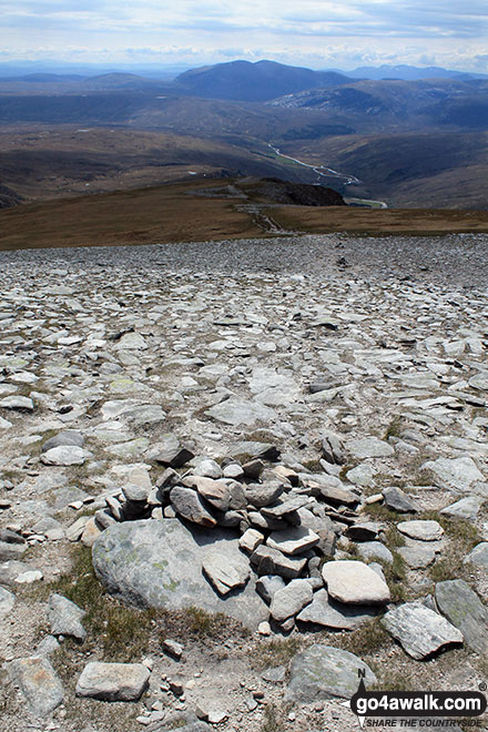 Walk h129 Ben Hope from Muiseal, Strath More - Strath More from a cairn on Ben Hope