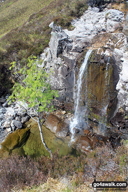 Walk h129 Ben Hope from Muiseal, Strath More - Waterfalls on the lower slopes of Ben Hope