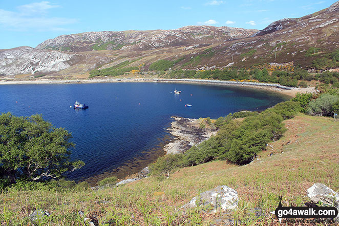 Roadstead Bay, Loch Eriboll from the A838 (North Coast NC500 route) near Kempie 