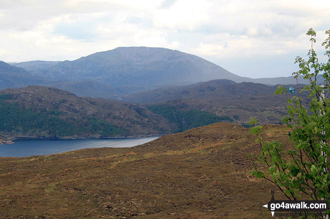 Glas Bheinn (Ben More Assynt) from the Assynt viewpoint on the A838 (North Coast NC500 route) at Bealach Strome