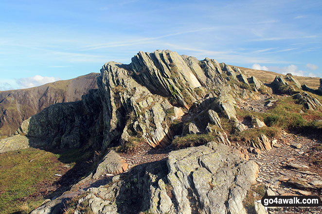 Walk Honister Crag (Black Star) walking UK Mountains in The Western Fells The Lake District National Park Cumbria, England