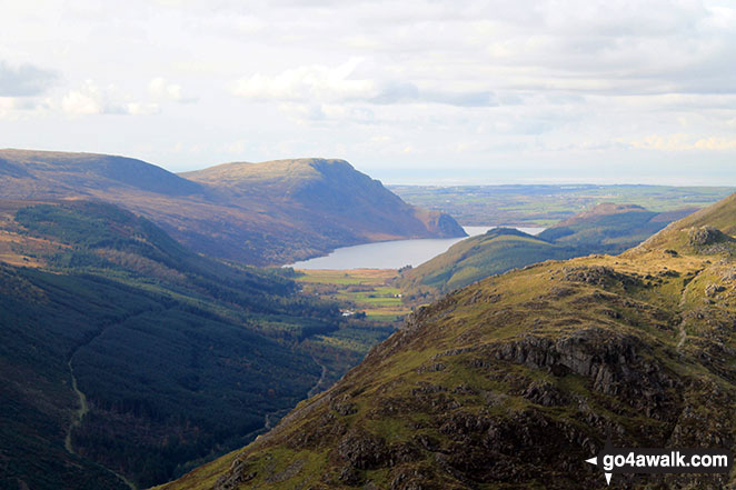 Walk c228 Hay Stacks from Buttermere - Ennerdale Water from Hay Stacks (Haystacks)