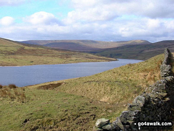 Walk ny125 Nidderdale from Scar House Reservoir, Nidderdale - Great Whernside from Scar House Reservoir