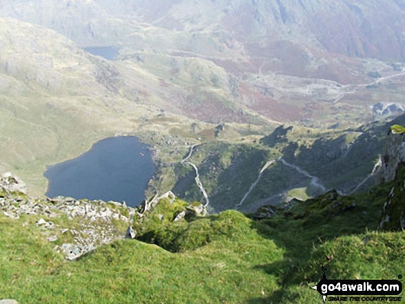 Walk c123 The Old Man of Coniston and Swirl How from Walna Scar Road, Coniston - Low Water from the summit of The Old Man of Coniston