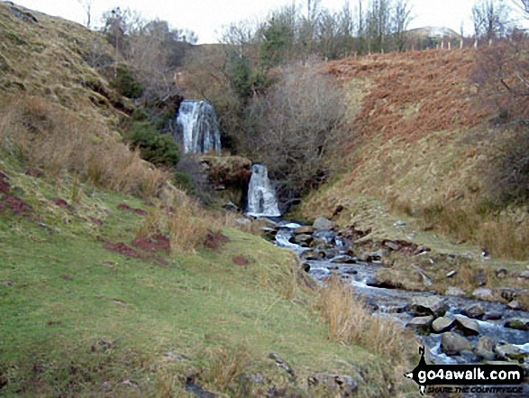 Walk po163 Pant y Creigiau and Darren Fach from Blaen y Glyn - Waterfalls next to the Blaen y Glyn Car Park