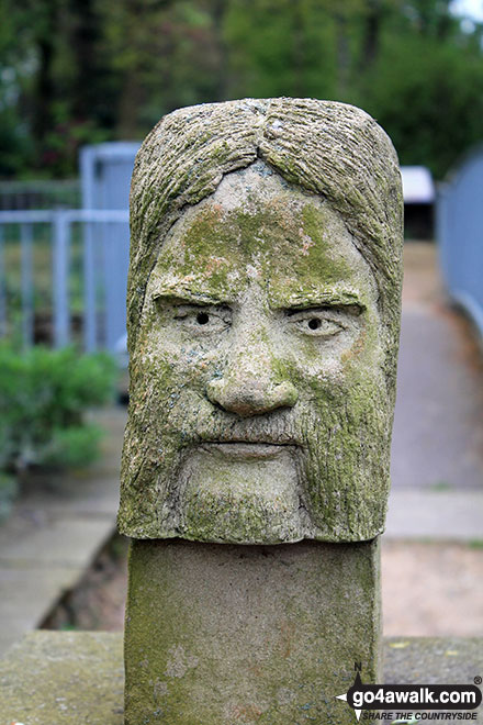 Walk d103 Cobden Edge, Mellor, Rowarth and Brook Bottom from Strines - Gargoyle at St. Thomas' Church, Mellor