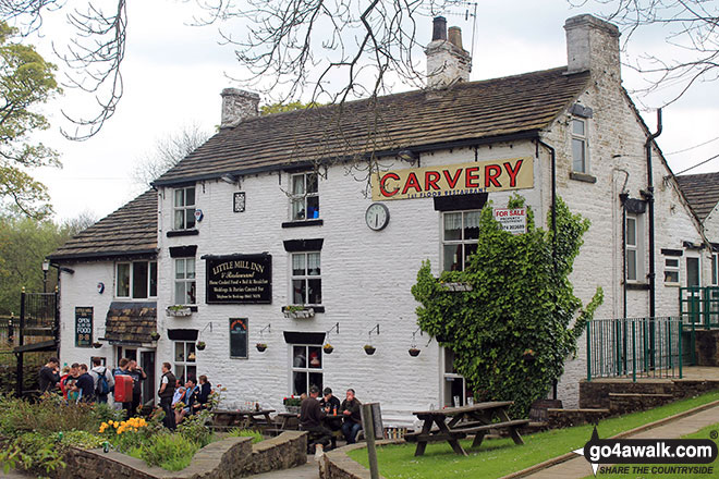 Walk d171 Lantern Pike and Cown Edge Rocks from Hayfield - The Little Mill Inn, Rowarth