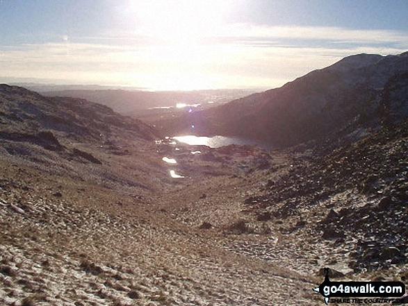 Walk c222 Swirl How and Wetherlam from Coniston - Levers Water from Swirl Hawse