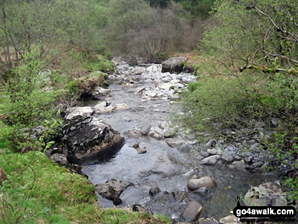 Walk cw128 Tai Penamnen and Cwm Penamnen from Dolwyddelan - Afon Cwm Penamnen near Dolwyddelan