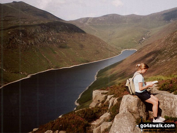 My daughter on Newcastle in The Mourne Mountains County Down Northern Ireland