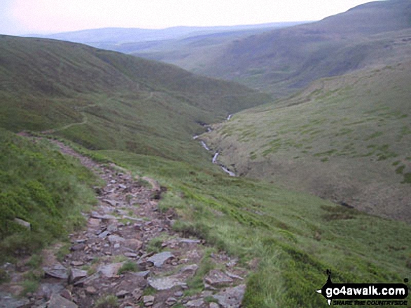 Walk d236 Higher Shelf Stones from Old Glossop - Doctor's Gate Path to Glossop