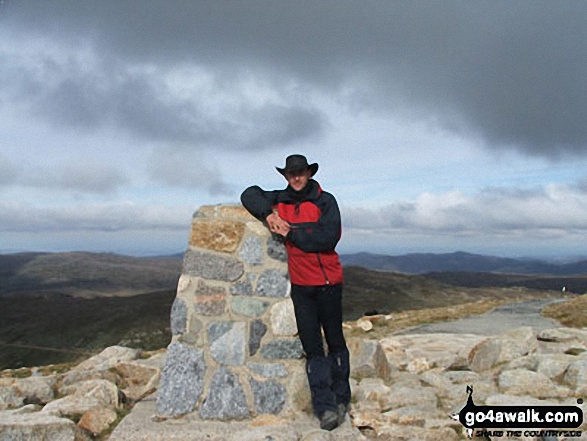 Me on Mt Kosciuszko in Snowy Mountains New South Wales Australia