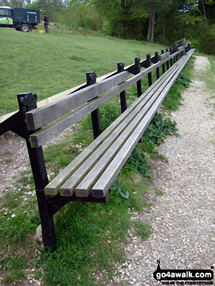 The bench on the top of Whiteleaf Cross Is their room for a little one?