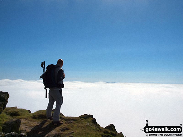 Myself in September on the final approach to Snowdon summit via the Rhyd Ddu path My first time in Snowdonia when it wasn't tipping it down and what a reward!