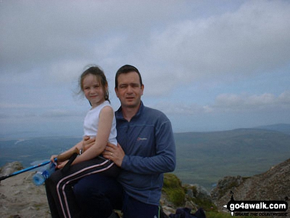 My Daughter Aine And Myself on Errigal in Glenveagh National Park Donegal Ireland