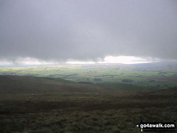 Walk ny119 Ingleborough from Clapham - Clapham and Newby Moss from Little Ingleborough