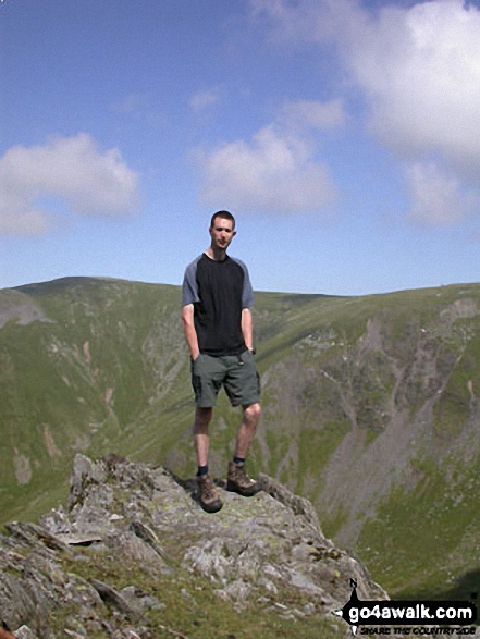 Me on Yr Elen in Snowdonia Gwynedd Wales