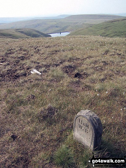 Walk l134 Hail Storm Hill from Edenfield - Boundary Stone on Hail Storm Hill