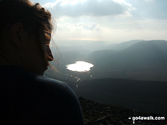 Walk c233 Sca Fell and Scafell Pike from Wasdale Head, Wast Water - Burnmoor Tarn and Illgill Head from Sca Fell