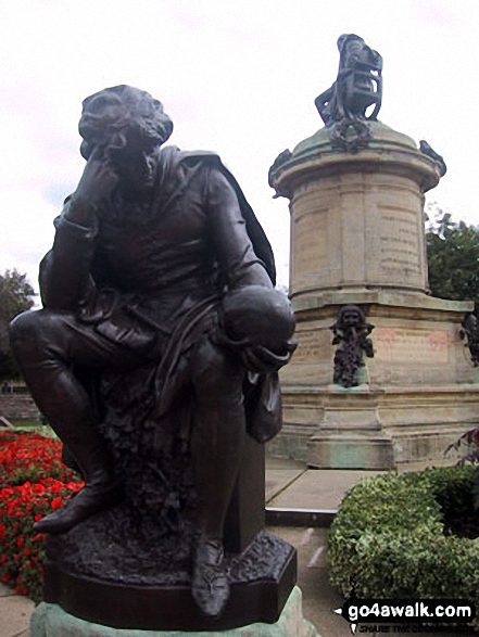 Shakespeare's Monument in Stratford-upon-Avon 