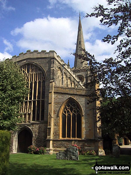 Walk wa164 Clifford Chambers from Stratford-upon-Avon - Holy Trinity Church (Shakespeare's Burial Place), Stratford-upon-Avon