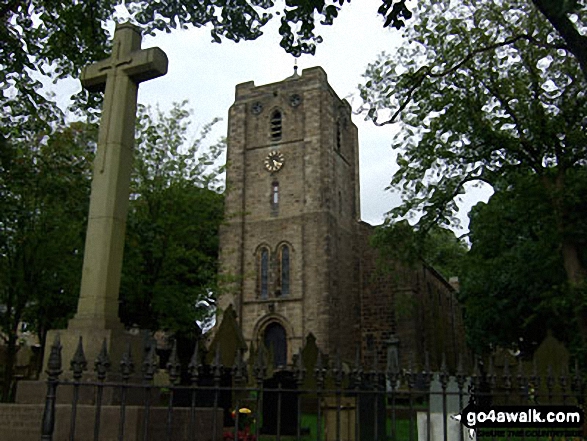 Walk l106 Swinden Valley from Mereclough - Worsthorne Church