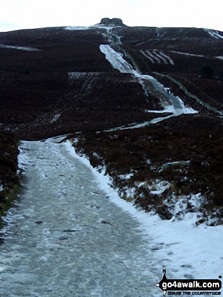 Walk dn142 Moel Famau from Moel Famau Country Park - Moel Famau summit from The Offa's Dyke Path