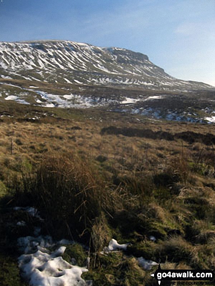 Pen-y-ghent from The Pennine Way above Hunt Pot