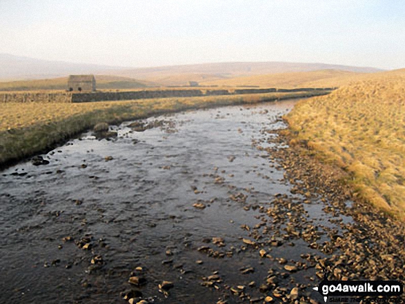 Walk ny101 The Yorkshire Three Peaks from Horton in Ribblesdale - The River Ribble