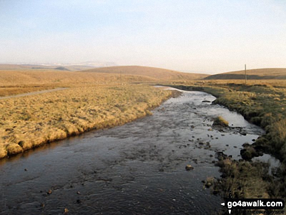 Walk ny101 The Yorkshire Three Peaks from Horton in Ribblesdale - The River Ribble