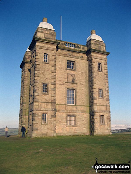 Walk ch207 Sponds Hill and Lyme Park from Higher Poynton - The Cage - Lyme Park Country Park